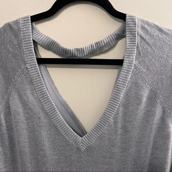 Lululemon Unity Pullover Heathered Fossil Boolux Tencel Sz 8 - Picture 5 of 11